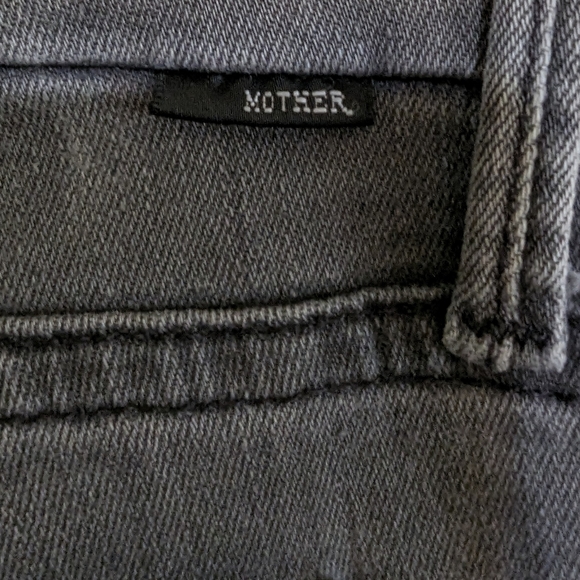 Mother Skinny Jeans Gray Distressed Mid Rise The Looker Last Chance Saloon Sz 29 - Picture 8 of 10